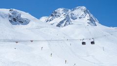 Stubaier Gletscher, Rakousko, Alpy, lyžování
