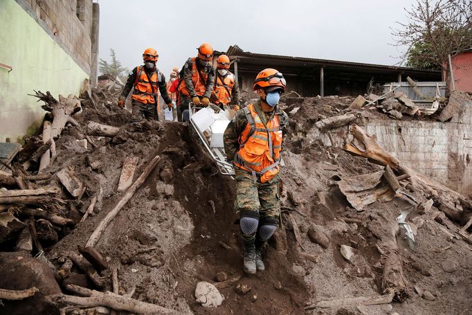 Situace v Guatemale po mohutné erupci sopky Fuego. Červen 2018.