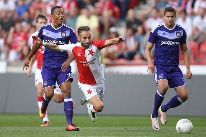 EL, Slavia-Anderlecht: Dušan Švento - Hanni Sofiani