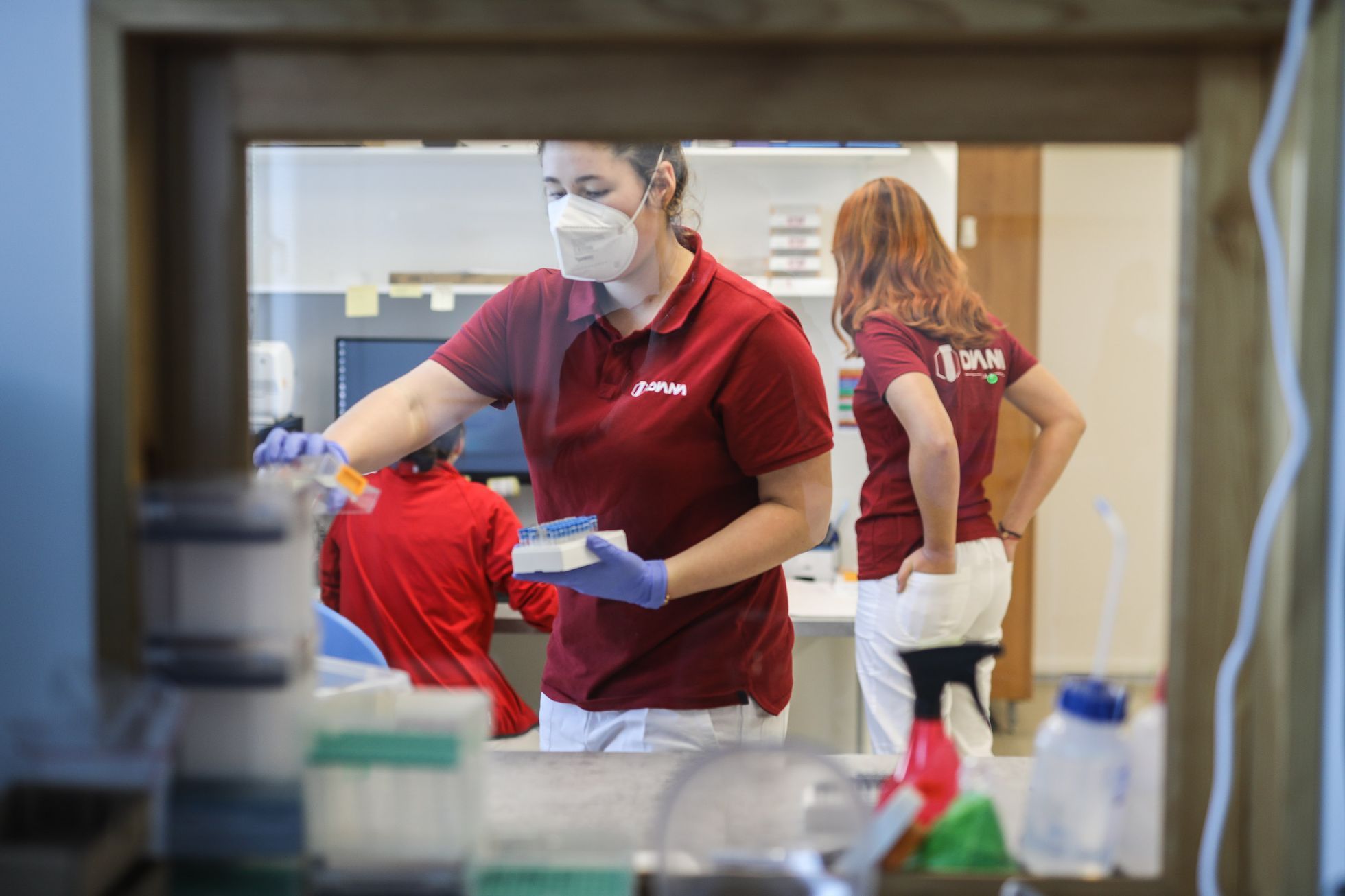 Výrobce PCR testů Diana Biotechnologies, laboratoř, koronavirus, nemoc, testování, laborant