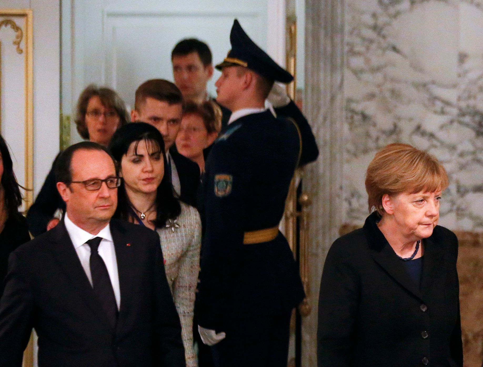 Jednání v Minsku - Hollande a Merkelová - 2. února