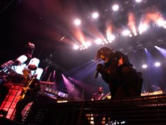 Snímek z koncertu Slipknot.