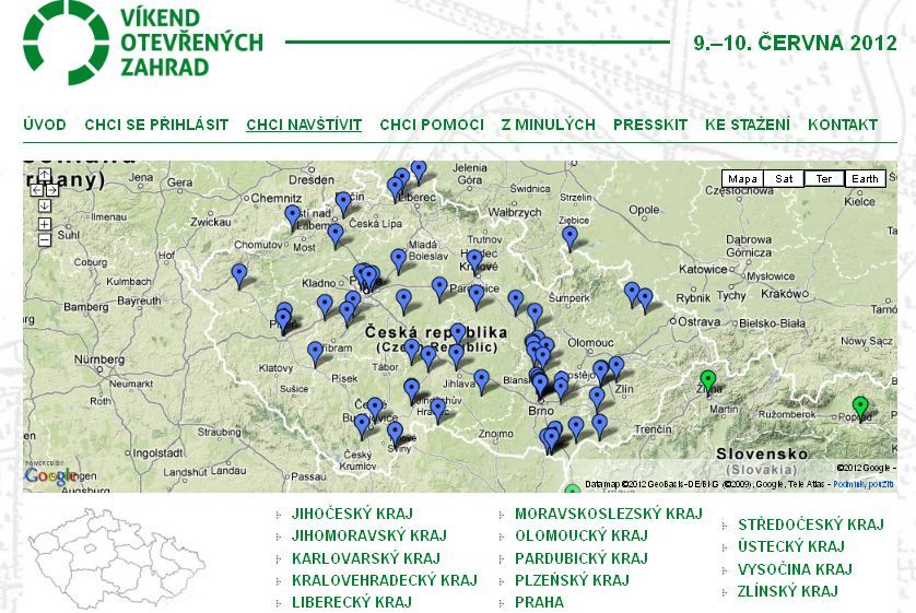 Víkend otevřených zahrad 9. &#8211; 10.6. 2012 - Závěr