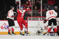 Šok na úvod šampionátu do 20 let: čeští hokejisté porazili obhájce trofeje Kanadu 5:2