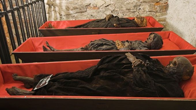 Katakomby projdou rekonstrukcí, mumie musely do náhradních prostor