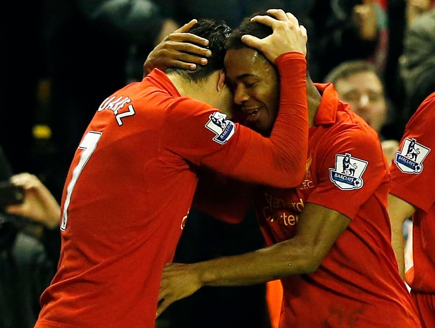 Premier League, Liverpool - Sunderland: Raheem Sterling a Luis Suarez