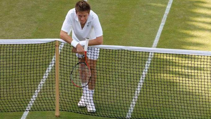 Nicolas Mahut v památném zápase na Wimbledonu 2010