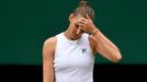 Karolína Plíšková, Aryna Sabalenková, semifinále Wimbledonu 2021