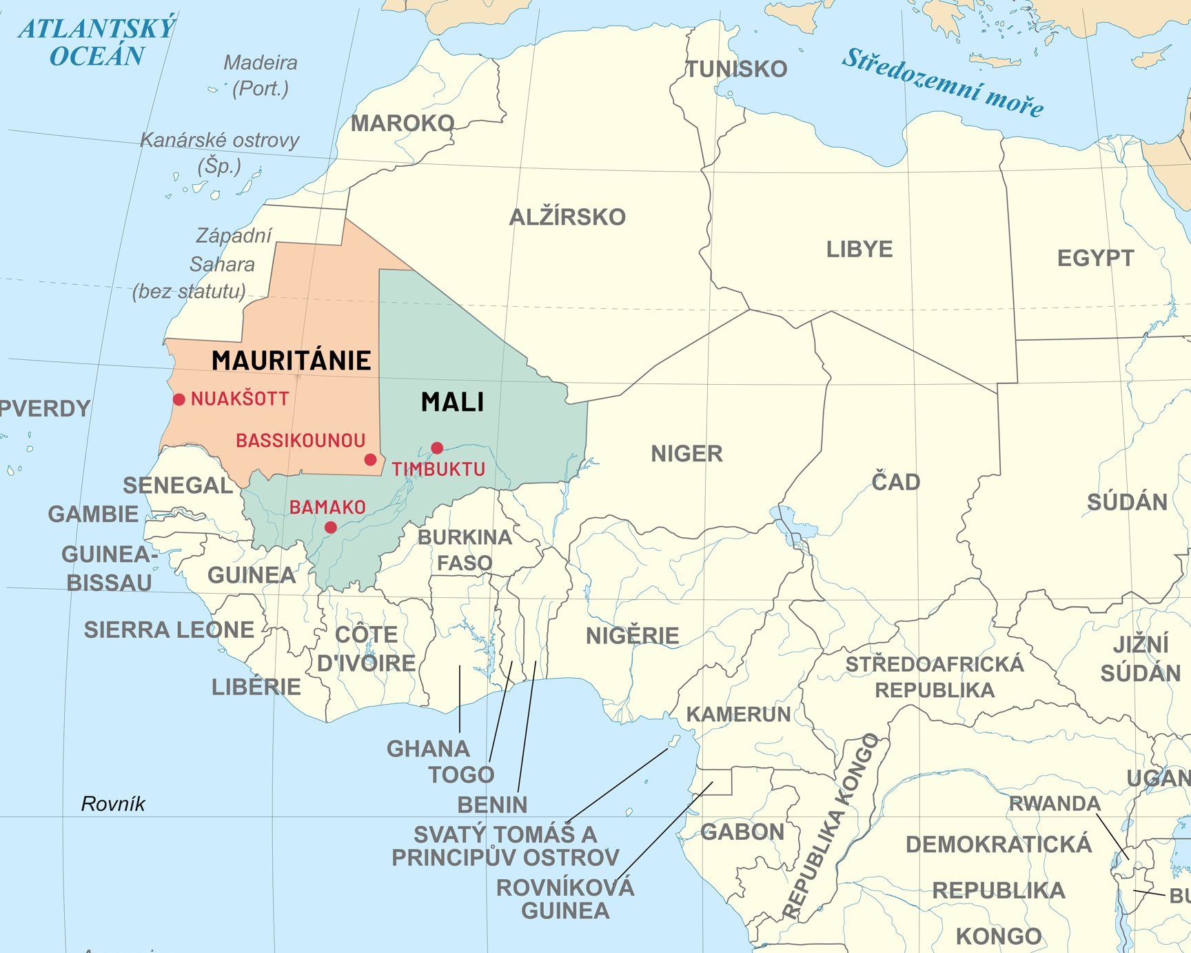 mapa afrika