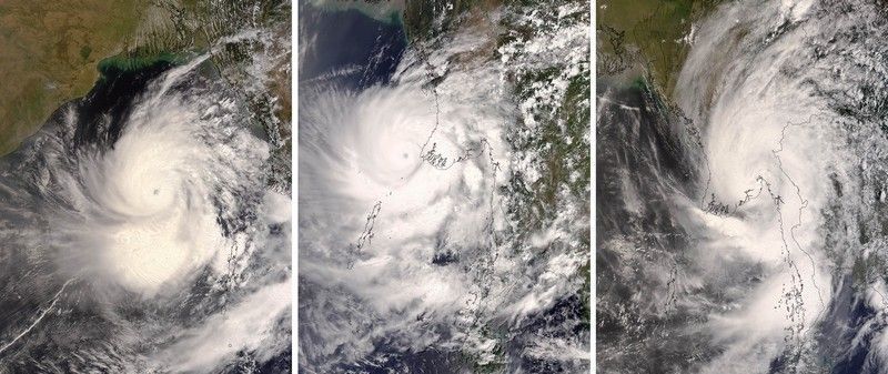 tajfun v Barmě