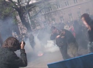 Anarchisté se střetli s neonacisty