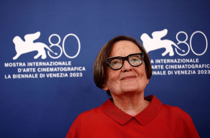 Agnieszka Hollandová na benátském festivalu.