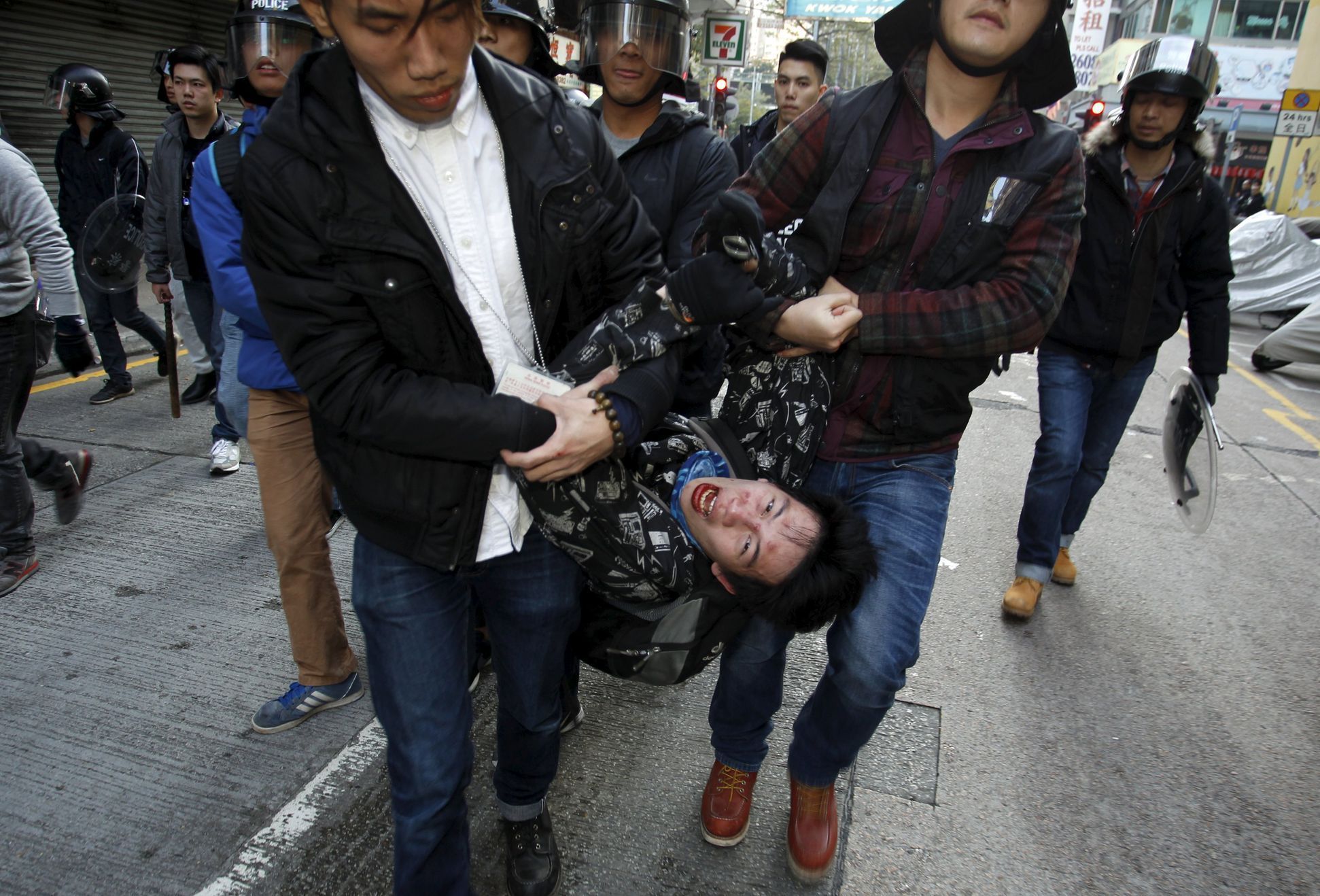 HongKong - pouliční protesty