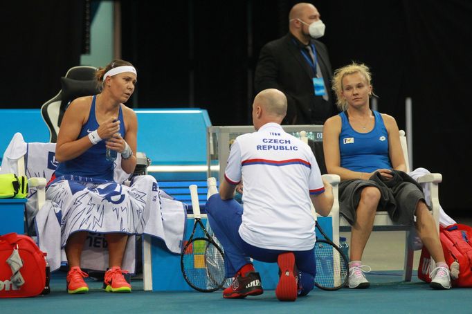 Lucie Hradecká, Kateřina Siniaková - Anna-Lena Friedsamová, Jule Niemeierová