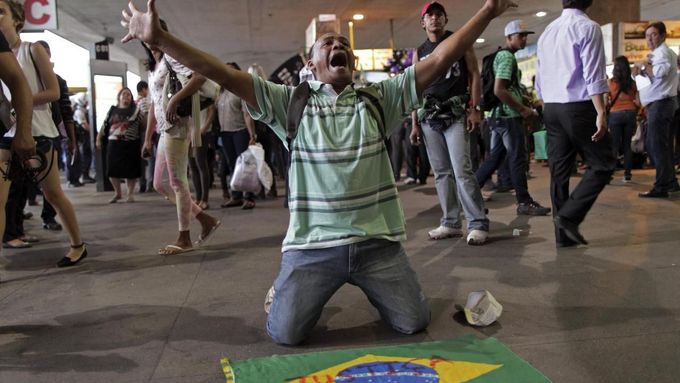 Demonstrace v Brazílii.