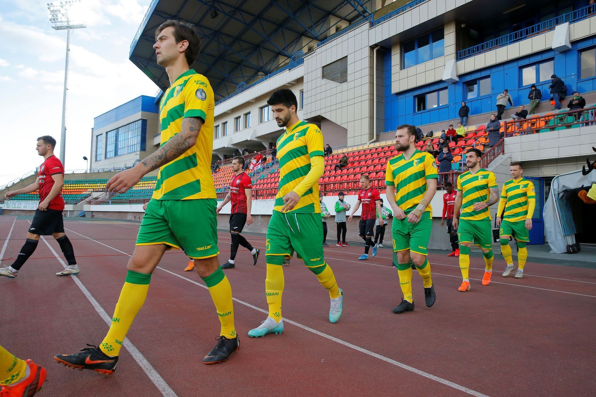 Zápas běloruské ligy Něman Grodno - Bělšina Babrujsk