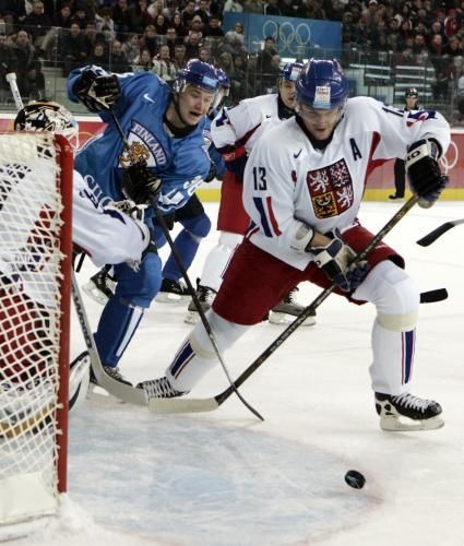 Česko - Finsko: Kubina a J. Jokinen