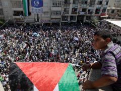 Palestinci před hlasováním v OSN vyšli do ulic.