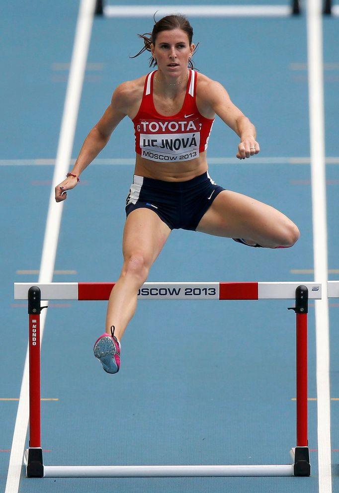 MS v atletice 2013, 400 m př. - rozběh: Zuzana Hejnová