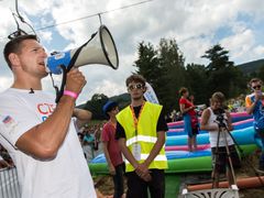 Lukáš Krpálek odstartoval závod na Palečkově skluzavce v olympijském parku Rio-Lipno.