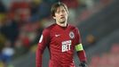 Záložník Sparty Tomáš Rosický v utkání s Mladou Boleslaví