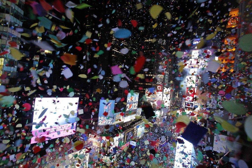 Tak svět vítá rok 2012 - Times Square - USA