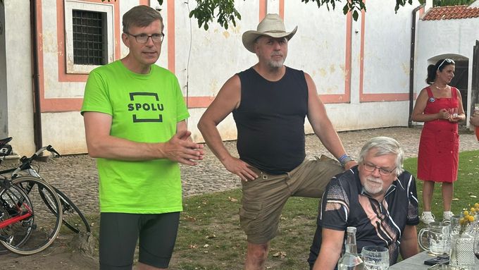 Místopředseda ODS Martin Kupka v průběhu předvolební kampaně, kdy vede kandidátku Spolu ve Středočeském kraji