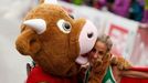 ME v atletice 2014, maraton: maskot Cooly a Jessica Augustová