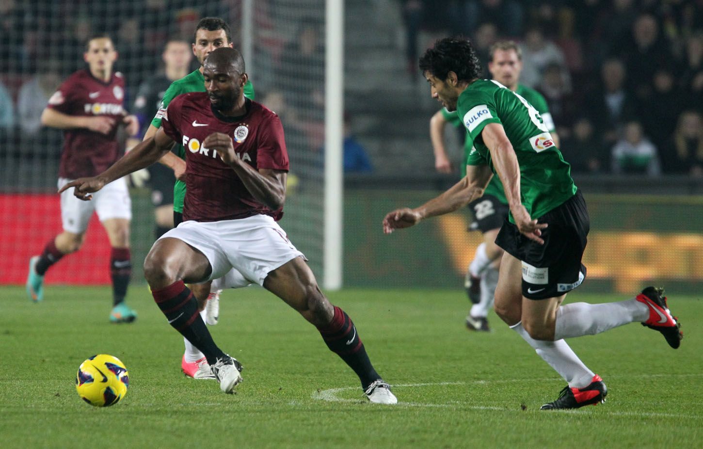 Fotbal, Gambrinus liga, Sparta - Jablonec: Léonard Kweuke