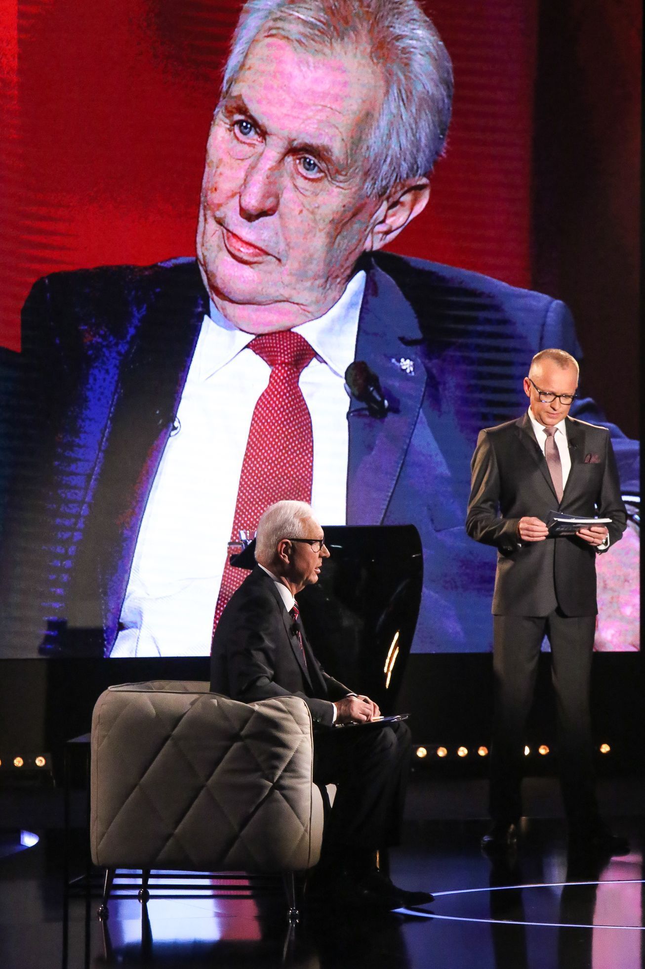 Prezidentská debata Miloše Zemana a Jiřího Drahoše na TV Prima
