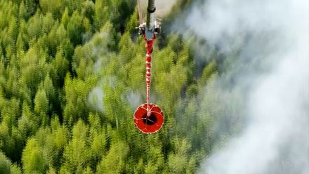 Sibiřskou tajgu pomáhají hasit letouny a vrtulníky
