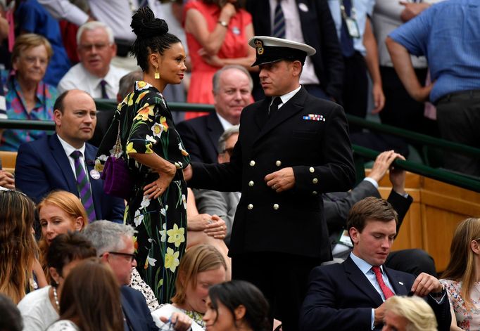 Celebrity na Wimbledonu 2018 (Thandie Newton)