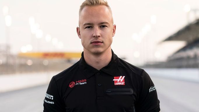 Pilot týmu formule 1 Haas Nikita Mazepin