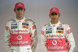 Jenson Button a Lewis Hamilton