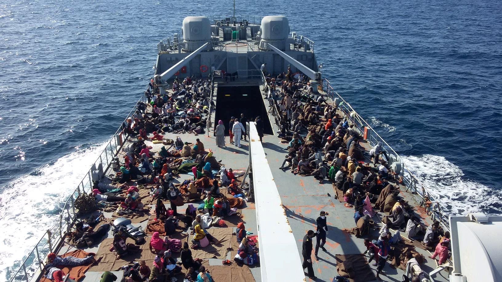 Uprchlíci zachránění na Středoz. moři, listopad 2017
