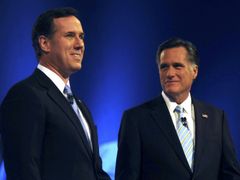 Romney a Santorum.