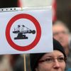 Demonstrace občanů Horního Jiřetína