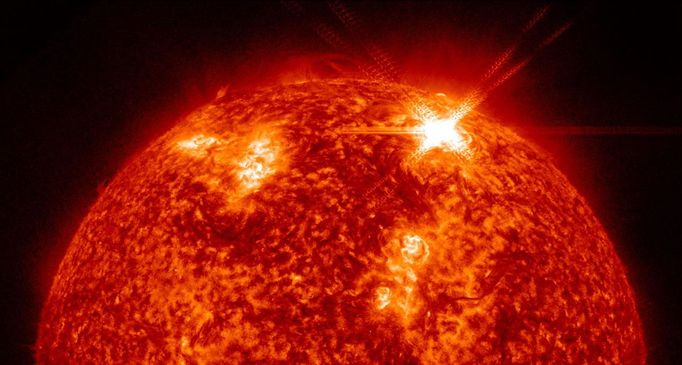 SDO Captures X1.9 Class Solar Flare The Solar Dynamics Observatory (SDO) captured this image of the X1.9 class solar flare from November 3, 2011. Credit: NASA/SDO