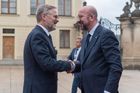Vynikající. Šéf Evropské rady Charles Michel chválí české předsednictví