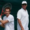 Andy Murray a Ivan Lendl na tréninku