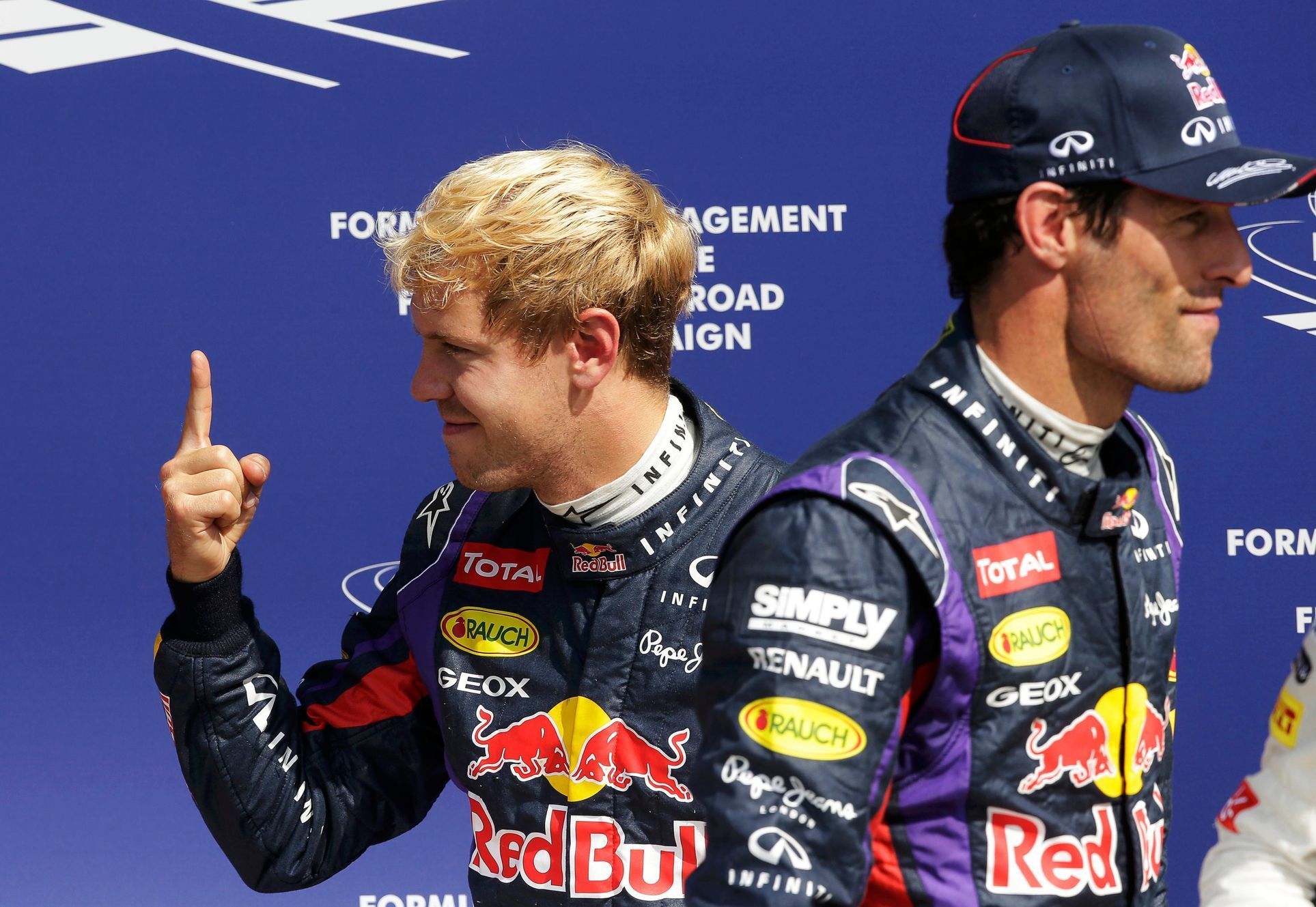 Formule 1, GP Itálie 2013: Sebastian Vettel a Wark Webber, Red Bull