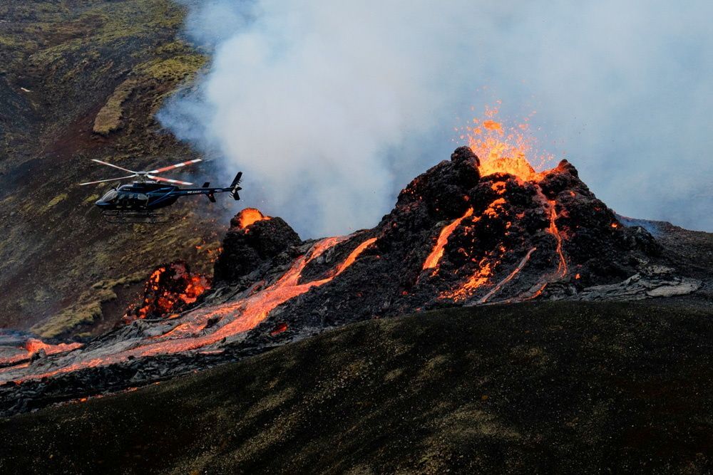 island sopka výbuch erupce