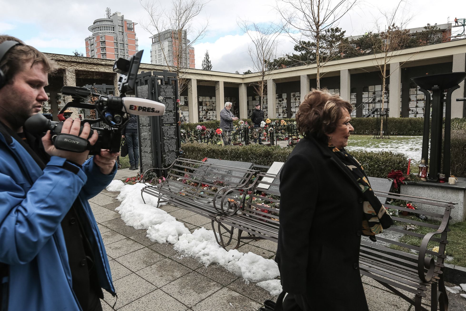 Pohřeb režiséra Václava Vorlíčka, krematorium Strašnice, Praha, 12. 2. 2019