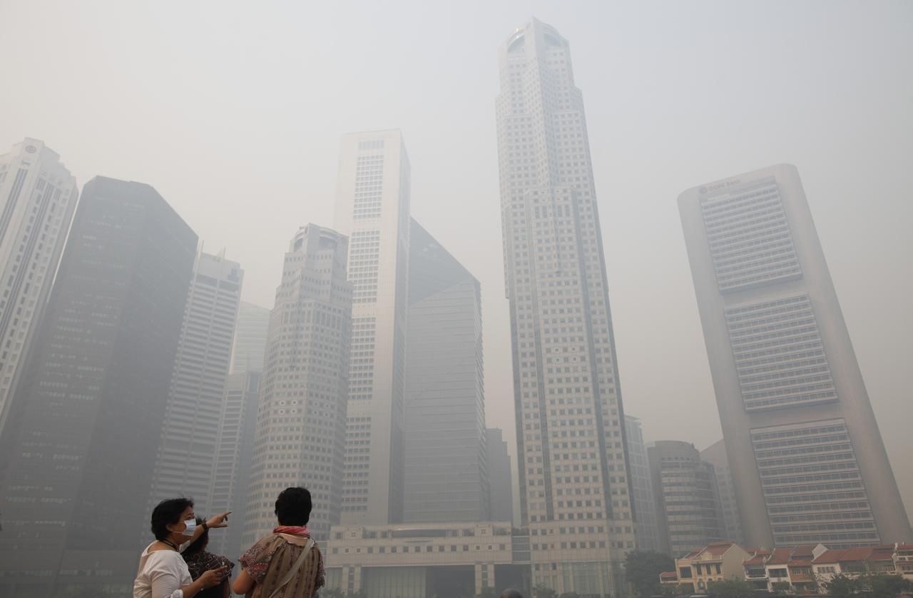 Singapurské znečištění ovzduší