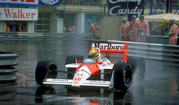 Ayrton Senna v McLarenu při GP Monaka 1988
