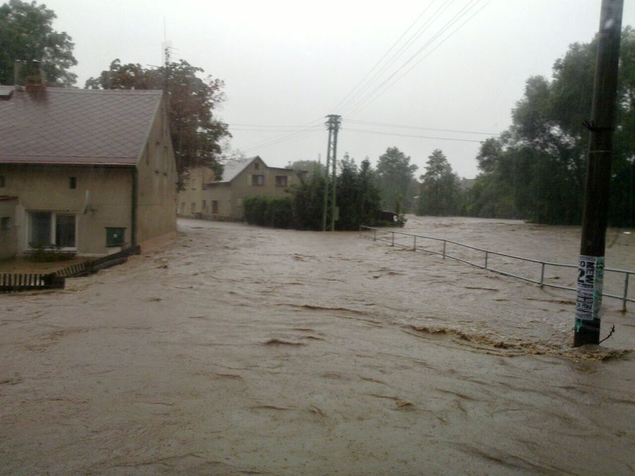 Povodně srpen 2010 - Hrádek nad Nisou