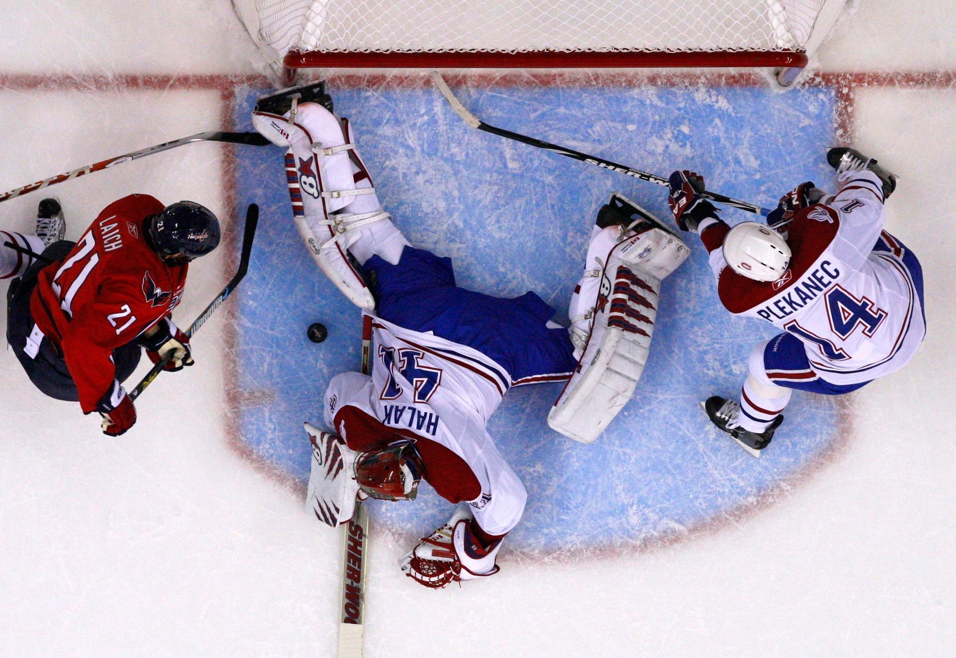 Jaroslav Halák Brooks Laich Tomáš Plekanec