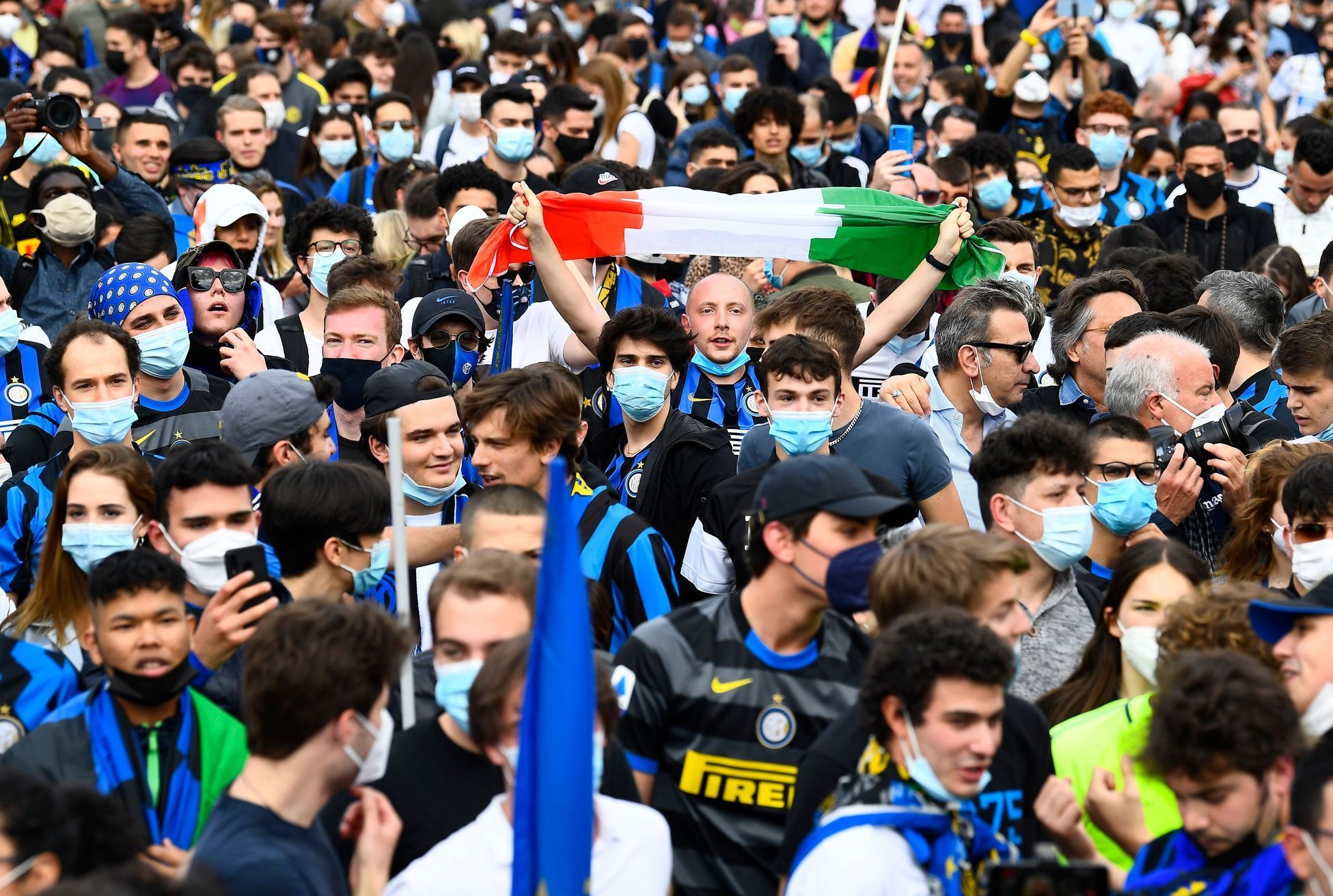 Takto slavili fanoušci Interu Milán scudetto, titul v italské Serii A