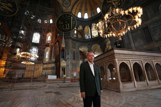 Hagia Sofia-modlitba před