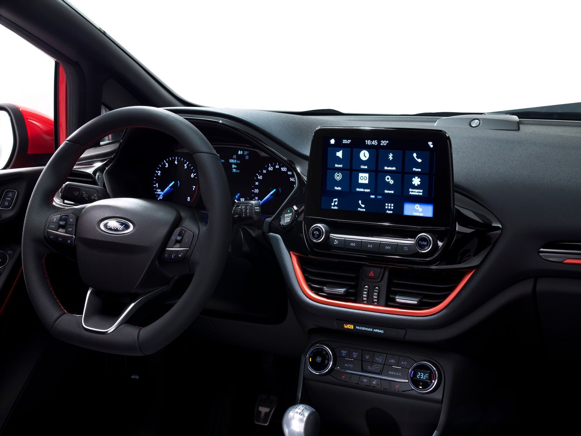 Ford Fiesta 2017 - 8 ST-Line přístrojovka